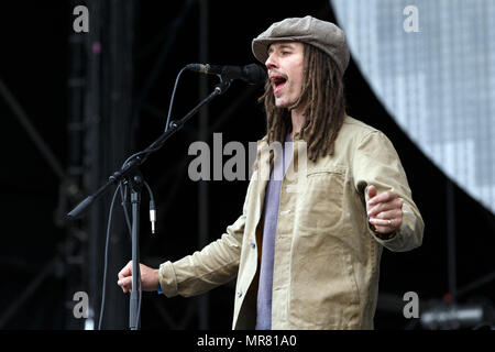 JP Cooper live. JP Cooper Cooper auf der Bühne live, JP, JP Cooper in Concert. Stockfoto