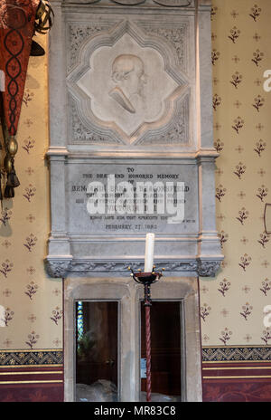 Denkmal für Benjamin Disraeli in Hughenden, Buckinghamshire Stockfoto