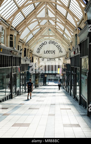 Die Grand Arcade, Leeds, Yorkshire, England, Großbritannien Stockfoto