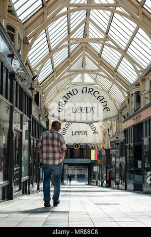 Die Grand Arcade, Leeds, Yorkshire, England, Großbritannien Stockfoto