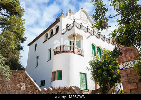 Trias Haus am Park Güell in Barcelona, Spanien Stockfoto