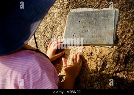 Rotary Club Mundingburra 1990 Zeichen, Castle Hill, QLD 4810, Australien Stockfoto