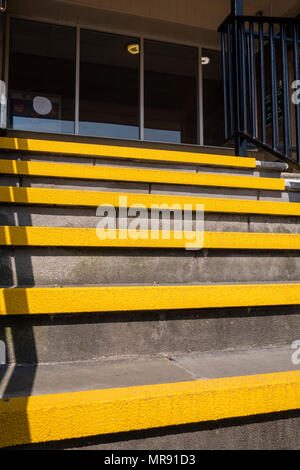 Sicherheit, Gelb, Treppe, Stockfoto