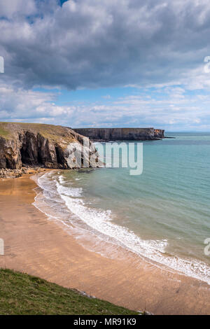 Küste Aufbau Kopf Pembroke Pembrokeshire Wales Stockfoto