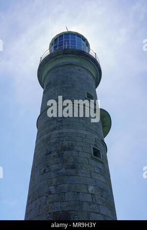 Leuchtturm der Insel Lundy aus Devon Stockfoto