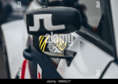 Towcester, Northamptonshire, Großbritannien. 26 Mai, 2018. FIA World Rallycross Fahrer Mattias Ekström (SWE) und EKS-Audi Sport während der FIA World Rallycross Meisterschaft in Silverstone (Foto durch Gergo Toth/Alamy Live-Nachrichten) Stockfoto