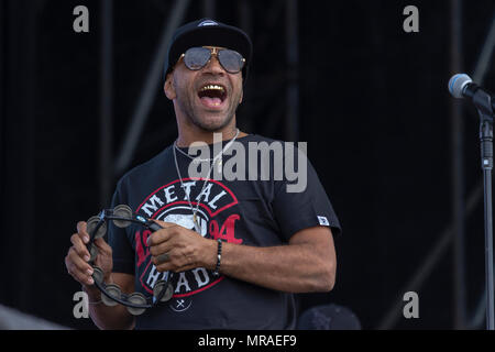 Clifford Joseph Preis, MBE, besser bekannt unter seinem Künstlernamen Goldie, ist ein englischer Musiker, DJ, bildende Künstler und Schauspieler von Walsall. Credit: Darron Mark/Alamy leben Nachrichten Stockfoto