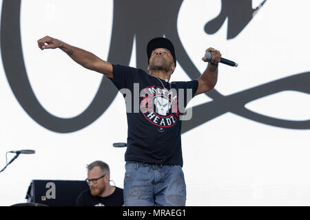 Clifford Joseph Preis, MBE, besser bekannt unter seinem Künstlernamen Goldie, ist ein englischer Musiker, DJ, bildende Künstler und Schauspieler von Walsall. Credit: Darron Mark/Alamy leben Nachrichten Stockfoto