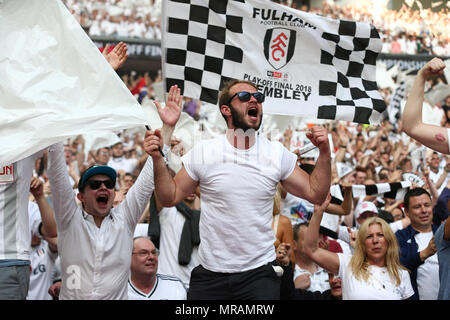 Aston Villa-Fans vor der Himmel Bet Championship match bei Ashton Gate