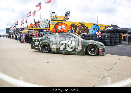 26. Mai 2018: Monster Energy NASCAR Cup Series Treiber Corey Lajoie (72) Köpfe für Coca-Cola 600 Praxis. Concord, NC Jonathan Huff/CSM Credit: Cal Sport Media/Alamy leben Nachrichten Stockfoto