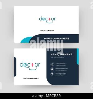 Arzt, Business Card design Vorlage, die Sie für Ihre Firma, modernen, kreativen und sauber Personalausweis Vektor Stock Vektor