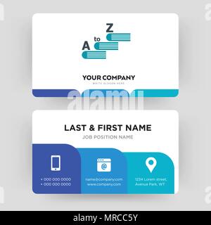 Wortschatz, Business Card design Vorlage, die Sie für Ihre Firma, modernen, kreativen und sauber Personalausweis Vektor Stock Vektor