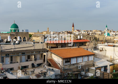 Akko, Israel - 23. MÄRZ 2018: Blick auf die Altstadt von Akko Stockfoto