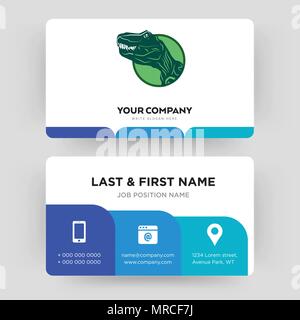 Dino, Business Card design Vorlage, die Sie für Ihre Firma, modernen, kreativen und sauber Personalausweis Vektor Stock Vektor
