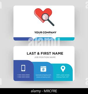 Cholesterin, Business Card design Vorlage, die Sie für Ihre Firma, modernen, kreativen und sauber Personalausweis Vektor Stock Vektor