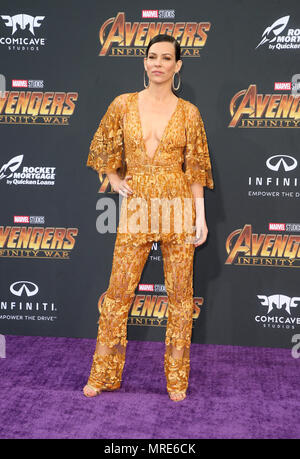 Die Weltpremiere von "Marvel Studios" Avengers: Infinity Krieg" Mit: Evangeline Lilly Wo: Hollywood, California, United States Wenn: 23 Apr 2018 Credit: FayesVision/WENN.com Stockfoto