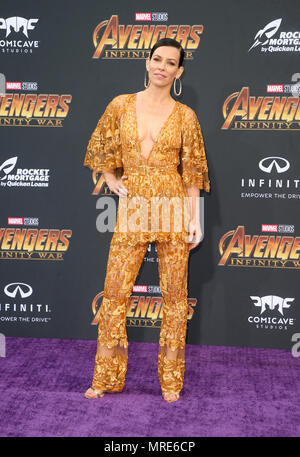 Die Weltpremiere von "Marvel Studios" Avengers: Infinity Krieg" Mit: Evangeline Lilly Wo: Hollywood, California, United States Wenn: 23 Apr 2018 Credit: FayesVision/WENN.com Stockfoto