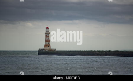 Roker Light House. Sunderland. North East England. Stockfoto