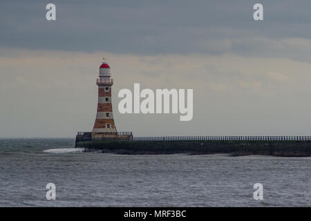 Roker Light House. Sunderland. North East England. Stockfoto