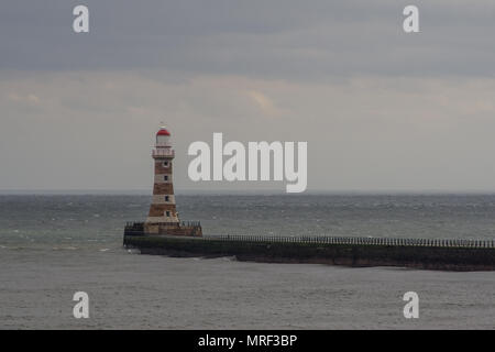 Roker Light House. Sunderland. North East England. Stockfoto