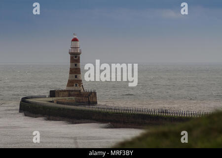 Roker Light House. Sunderland. North East England. Stockfoto