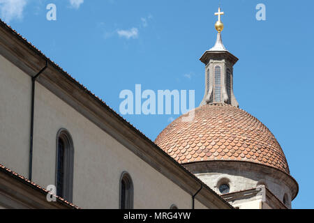 Basilica di Santo Spirito, Oltrarno Viertel, Piazza Santo Spirito, Florenz, Toskana, Italien, Europa, Stockfoto