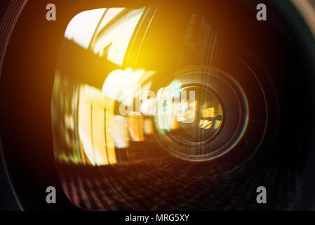 Sicherheit Kamera für den privaten Eigentums, extreme Close up Stockfoto