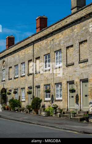 Häuser in Cecily Hill, Cirencester Gloucestershire Stockfoto