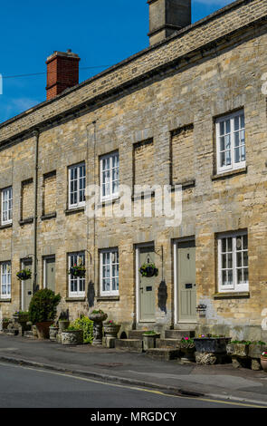 Häuser in Cecily Hill, Cirencester Gloucestershire Stockfoto