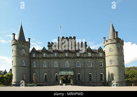 Pfad zu Inverary Castle Stockfoto