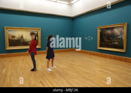Feuer und Wasser, Tate Britain eine Anzeige von Constable und Turner Stockfoto