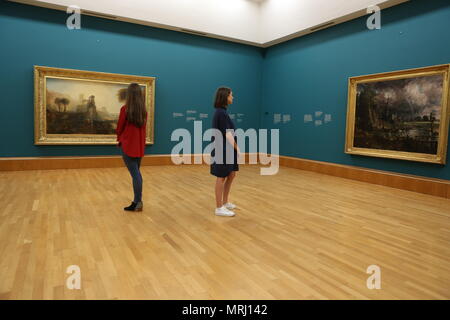 Feuer und Wasser, Tate Britain eine Anzeige von Constable und Turner Stockfoto