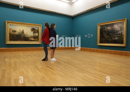 Feuer und Wasser, Tate Britain eine Anzeige von Constable und Turner Stockfoto