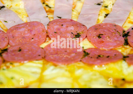 Italienische fast food Texturen und Farben Stockfoto