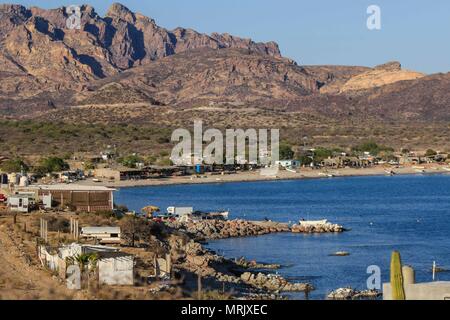 Bericht über das Leben und die Bewohner der Fischerei der Gemeinschaft La Manga, eine Kolonie, die scheint so marginal als privilegierte die Vorteile von Meer, suchen Stockfoto