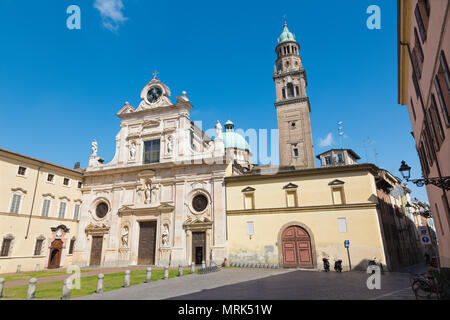 Parma - Die barocke Kirche Chiesa di San Giovanni Evangelista (Johannes der Evangelist). Stockfoto