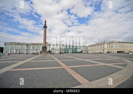 Schlossplatz, Sankt Petersburg, Russland Stockfoto