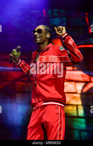 Napa, Kalifornien, 26. Mai 2018, Snoop Dogg auf der Bühne im Jahr 2018 BottleRock Festival in Napa, Kalifornien, Kredit: Ken Howard/Alamy leben Nachrichten Stockfoto