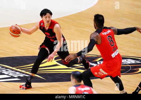 Kanagawa, Japan. 26 Mai, 2018. Daiki Tanaka (Alvark) Basketball: B.Liga Meisterschaft 2017-18 Finale zwischen Alvark Tokyo 85-60 Chiba Jets in der Yokohama Arena in Kanagawa, Japan. Credit: Naoki Nishimura/LBA SPORT/Alamy leben Nachrichten Stockfoto