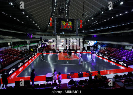 Tokyo Metropolitan Gymnasium, Tokio, Japan. 27. Mai, 2018. Allgemeine Ansicht, 27. Mai 2018 - Basketball: 4 3x3 Japan Meisterschaften an der Tokyo Metropolitan Gymnasium, Tokio, Japan. Credit: Naoki Morita/LBA SPORT/Alamy leben Nachrichten Stockfoto