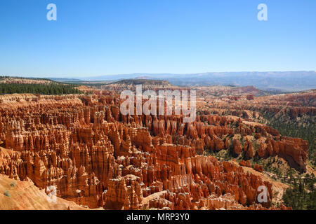 Ein Blick auf die Hoodoos im Bryce Canyon National Park, vom Sunset Point gesehen Stockfoto