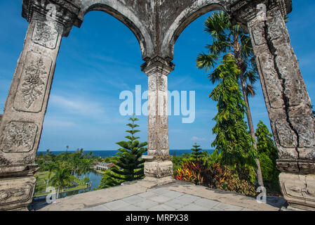 Taman Ujung Wasser Palace Landschaft in Bali, Indonesien Stockfoto