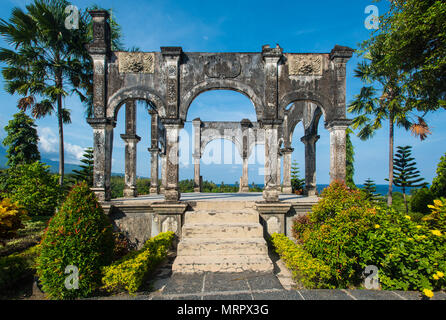 Taman Ujung Wasser Palace Landschaft in Bali, Indonesien Stockfoto