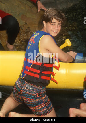 UNIVERSAL CITY, CA - 20. April: Schauspieler Joey Lawrence besucht Superstar Kids Challenge Veranstaltung am 20. April 1991 in den Universal Studios in Universal City, Kalifornien. Foto von Barry King/Alamy Stock Foto Stockfoto