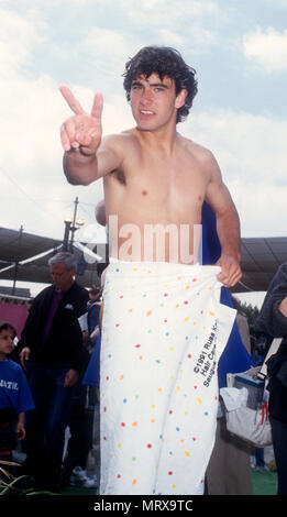 UNIVERSAL CITY, CA - 20. April: Schauspieler Matthew Newmark besucht Superstar Kids Challenge Veranstaltung am 20. April 1991 in den Universal Studios in Universal City, Kalifornien. Foto von Barry King/Alamy Stock Foto Stockfoto