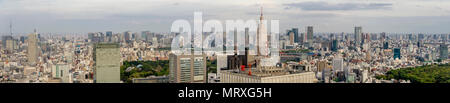 Schöne panoramische Blick auf Downtown, Tokio, Japan Stockfoto