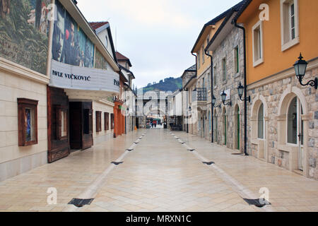 Andric Stadt in Visegrad Stockfoto