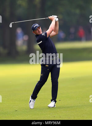 England's Matt Wallace bei Tag vier der BMW PGA Championship 2018 bei Wentworth Golf Club, Surrey. Stockfoto