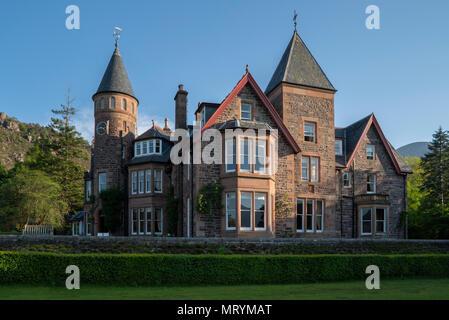 Haupteingang der Torridon Hotel, Addo, North West Highlands, Schottland Stockfoto