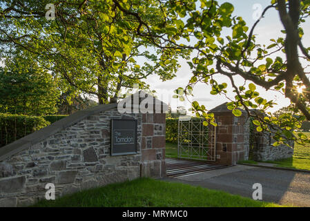 Haupteingang der Torridon Hotel, Addo, North West Highlands, Schottland Stockfoto